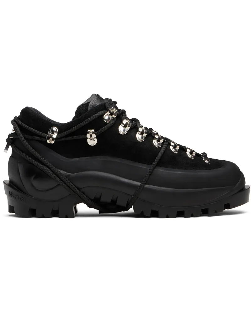 Heliot Emil Black Low Hiking Boots Leather