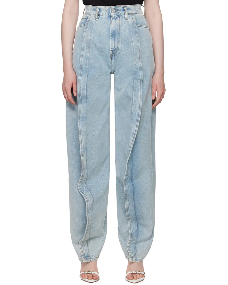 Y/PROJECT Blue Banana Jeans Ice