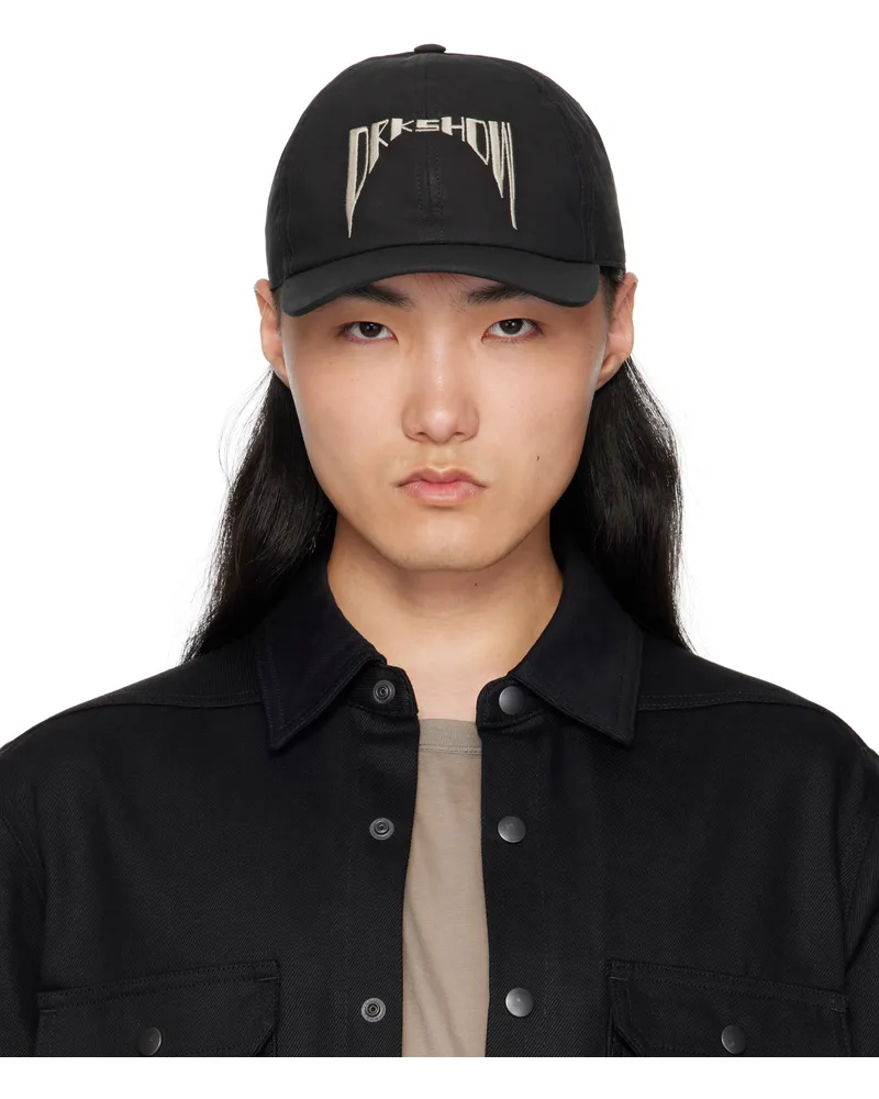 DRKSHDW by Rick Owens Black Hollywood Baseball Cap 0908