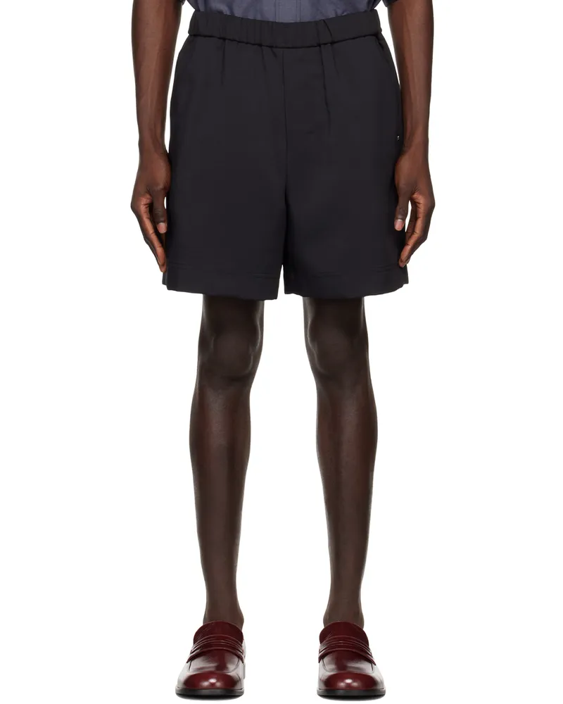 Wooyoungmi Black Embroidered Shorts Black