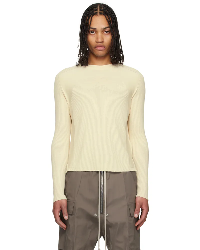 Rick Owens Off-White Hollywood Ribbed Geo Sweater 41