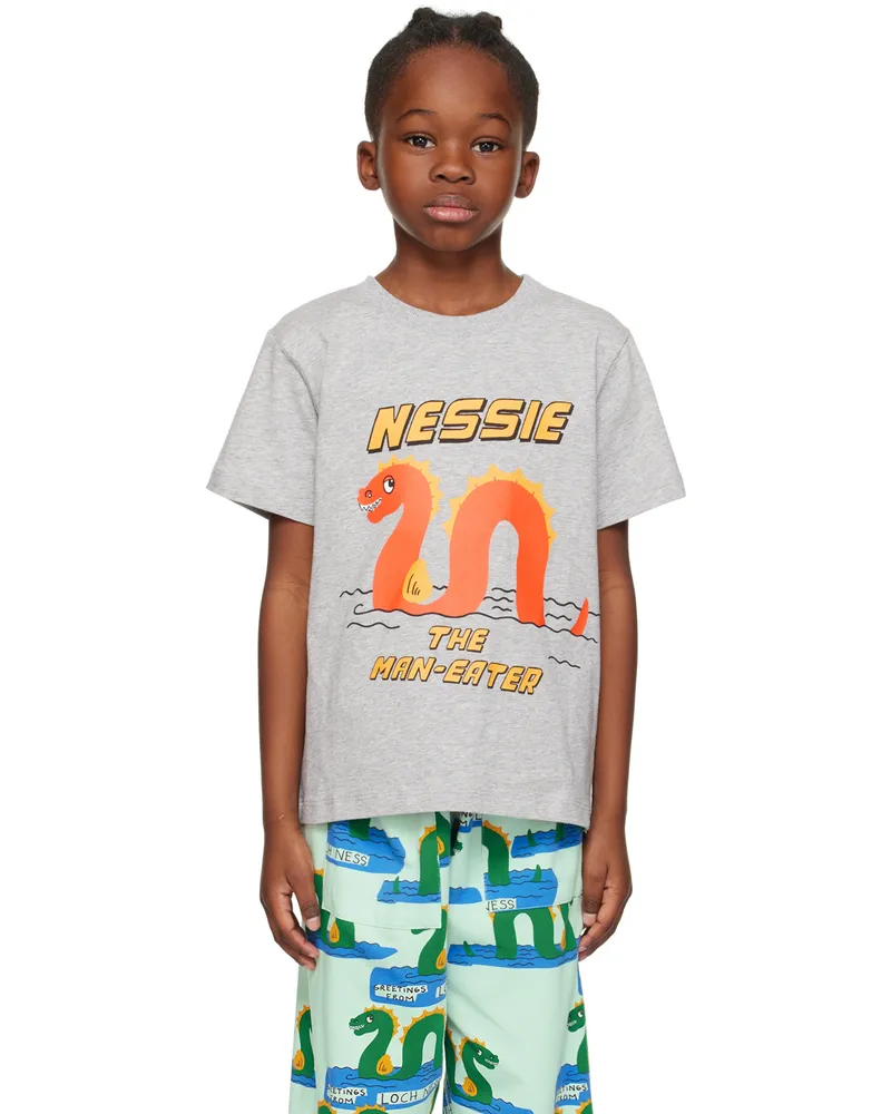 Mini Rodini Kids Gray 'Nessie' T-Shirt 94