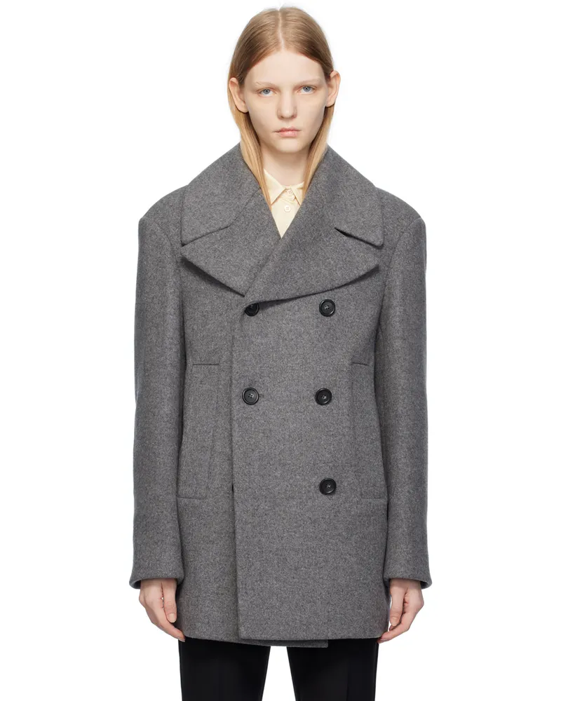 SPORTMAX Gray Elery Coat 001