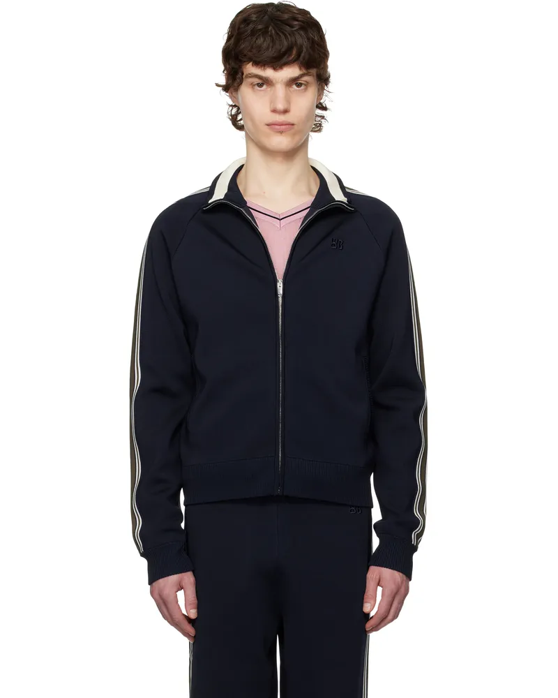 Wales Bonner Navy Tide Track Jacket Navy