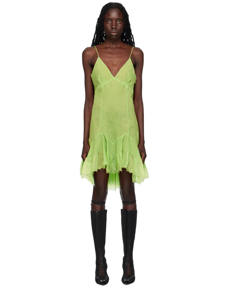 Givenchy Green Paneled Minidress 22