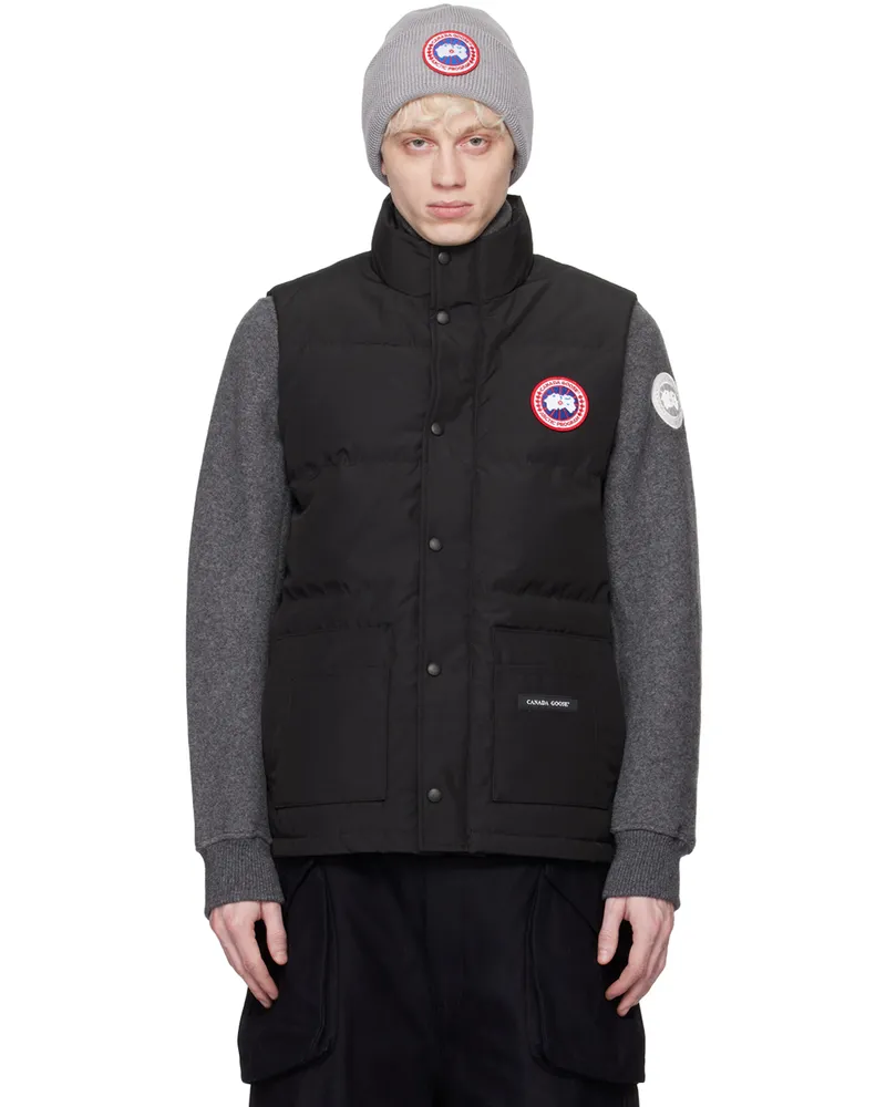 Canada Goose Black Freestyle Crew Down Vest Black