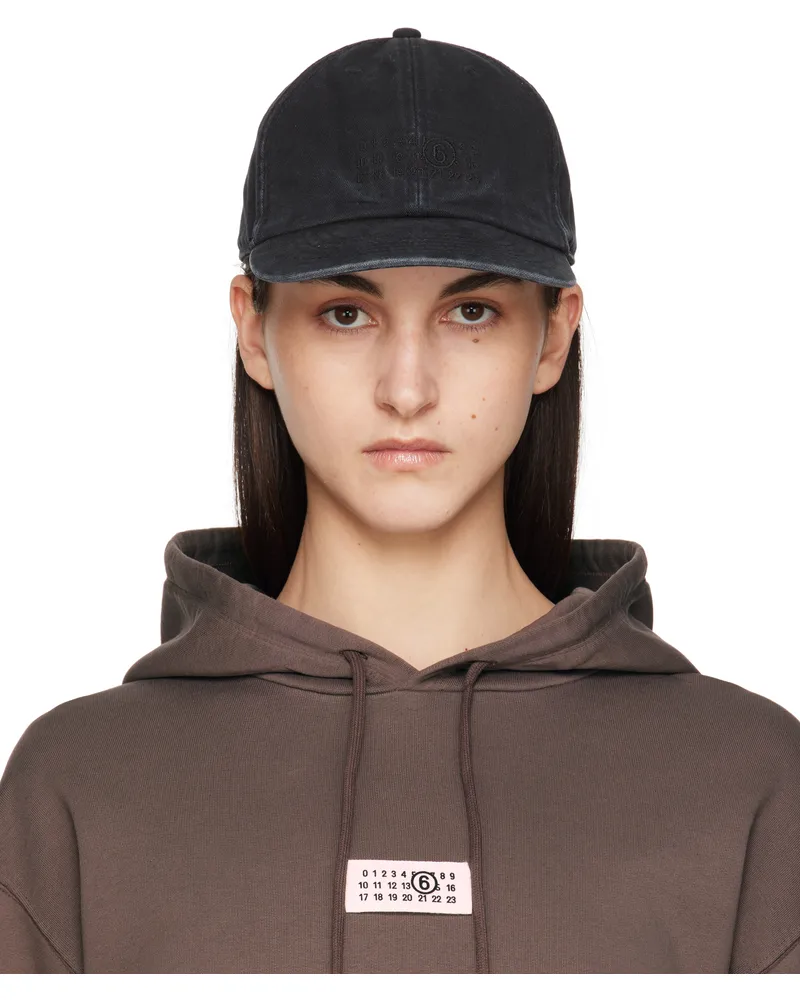 Maison Margiela Black Baseball Cap 899