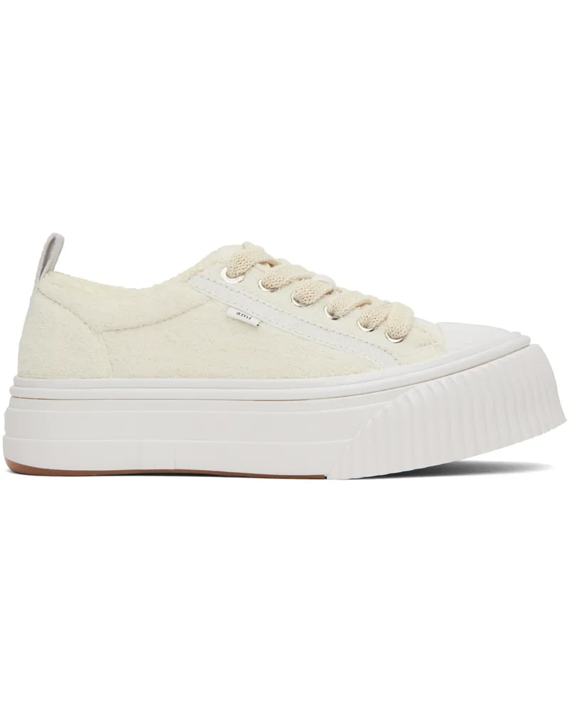 AMI Paris Beige Ami 1980 Platform Sneakers 100