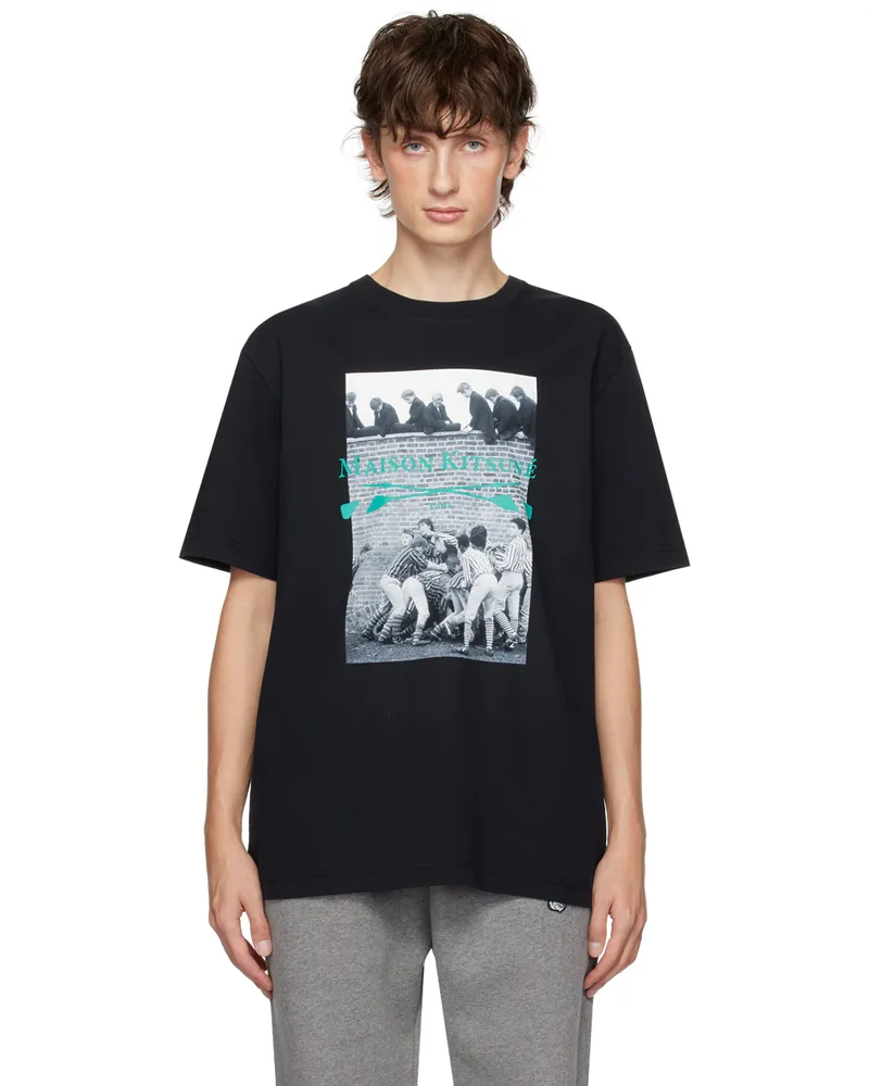 Kitsuné Black Graphic T-Shirt P199
