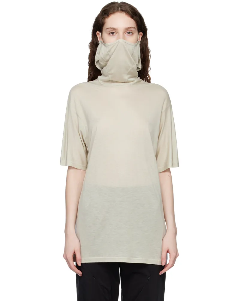 Post Archive Faction Beige 5.0+ Center T-Shirt Warm