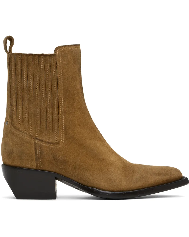 Golden Goose Brown Debbie Chelsea Boots Brown