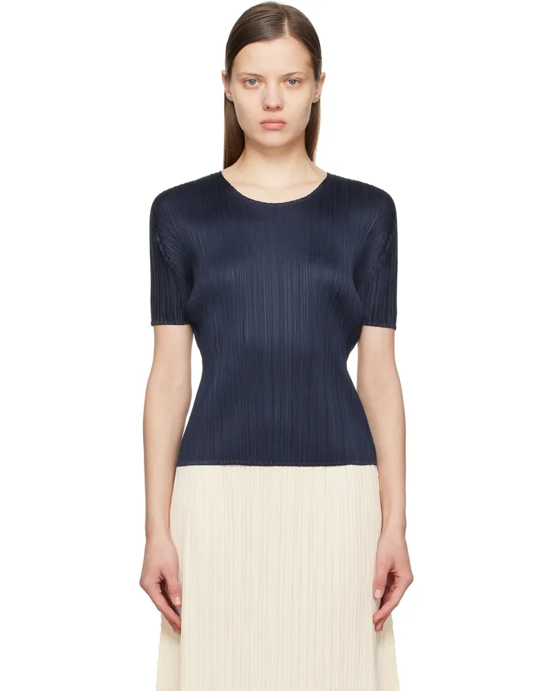 Issey Miyake Navy New Colorful Basics 4 T-shirt 75