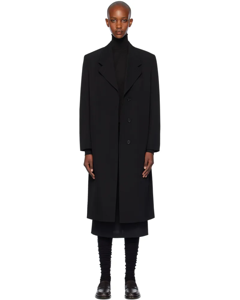 The Row Black Elea Coat Blk