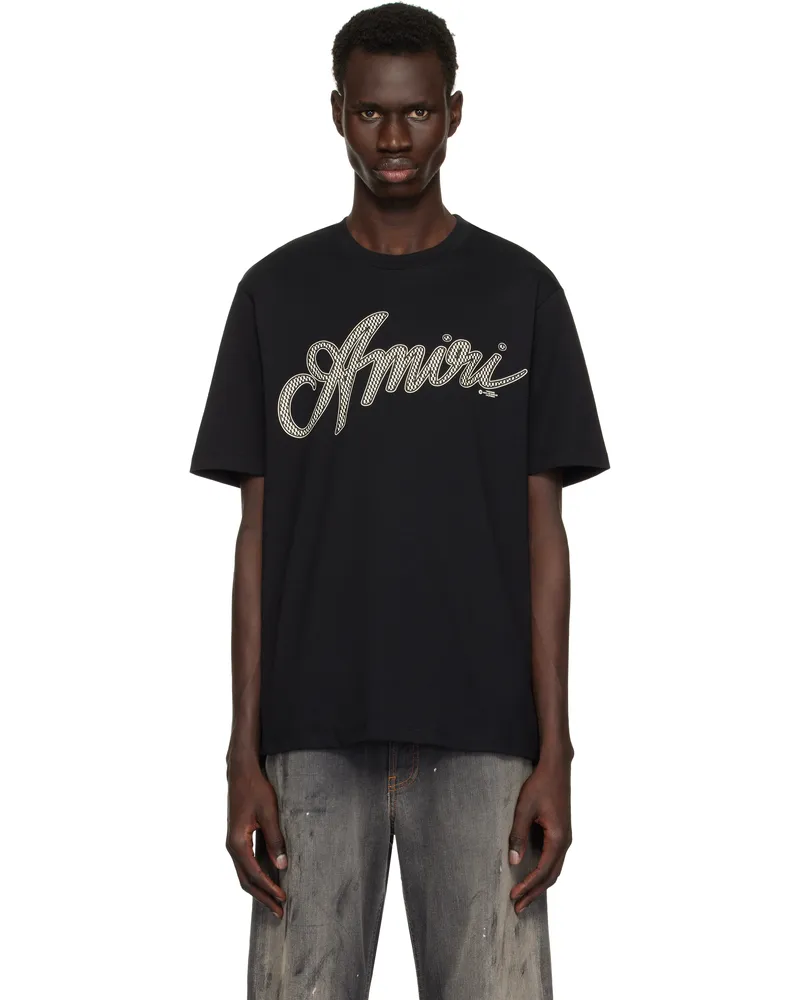Amiri Black 'Amiri' Script T-shirt Black
