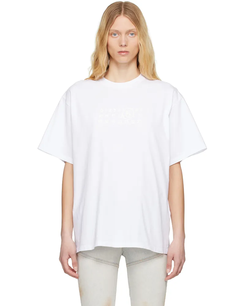 Maison Margiela White Basic Jersey T-shirt 100