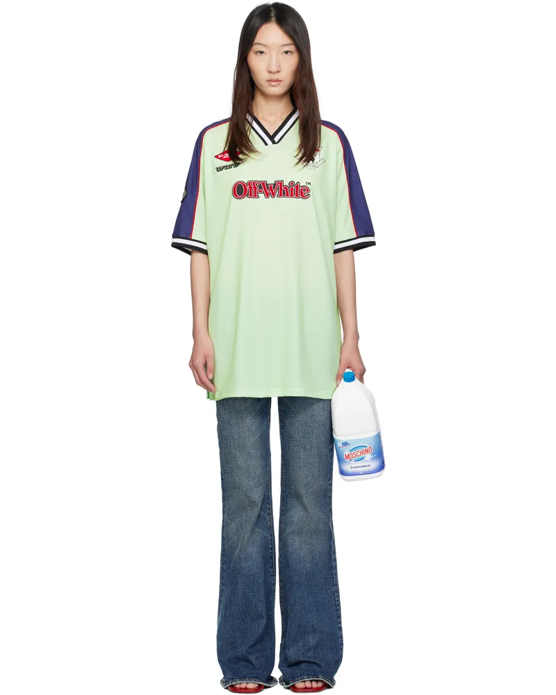 OFF-WHITE Green Soccer Minidress Lime