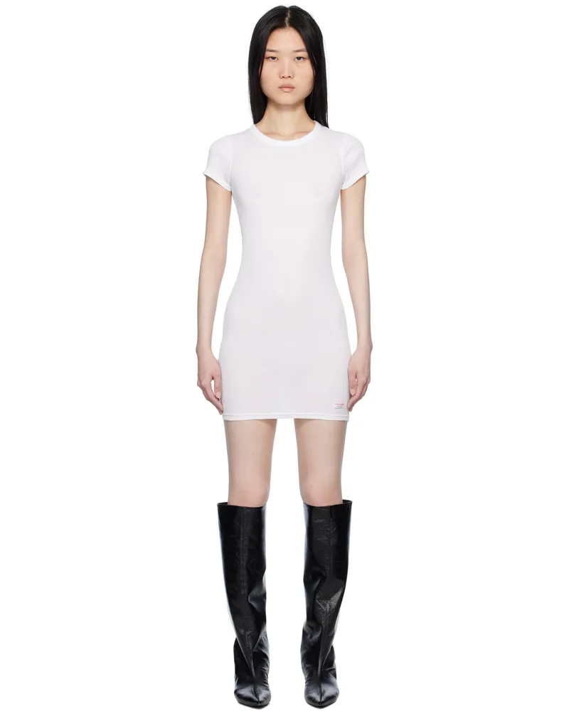 Alexander Wang White Short Sleeve Loungewear Minidress 100