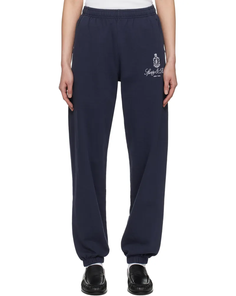 SPORTY & RICH Navy Vendome Sweatpants 3902
