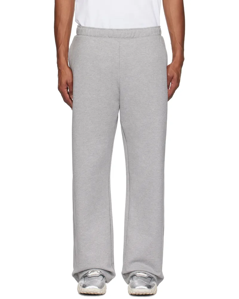Marine Serre Gray Moon Logo Fleece Sweatpants Gr50