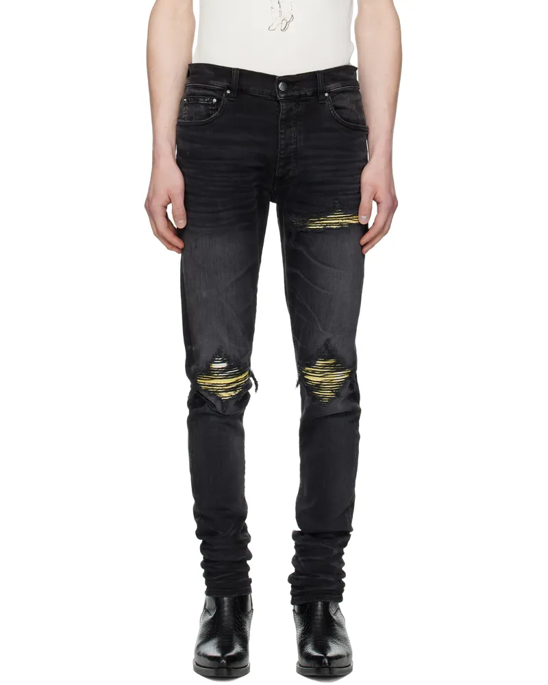 Amiri Black MX1 International Jeans Faded