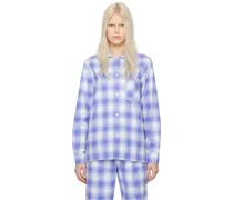 Blue Check Pyjama Shirt