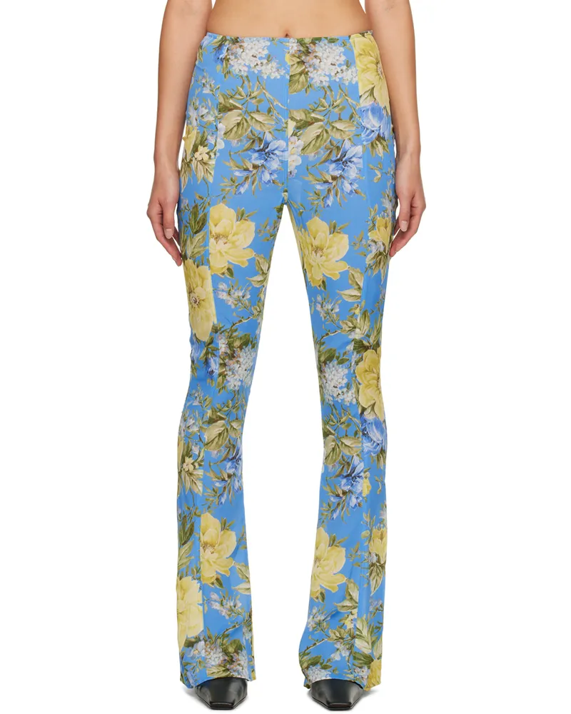 Acne Studios Blue Flared Trousers Blue