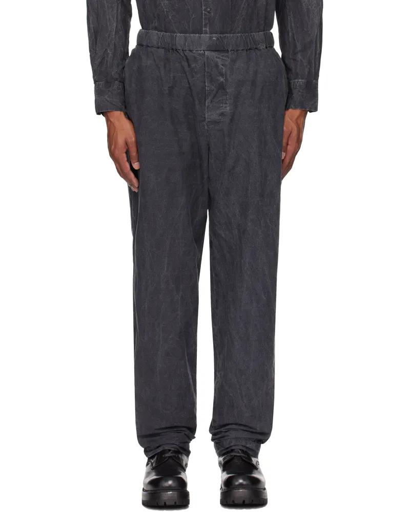 Casey Casey Black Jog Ah Trousers Black