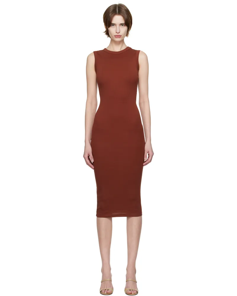 Flore Flore Red Esmé Midi Dress Syrah