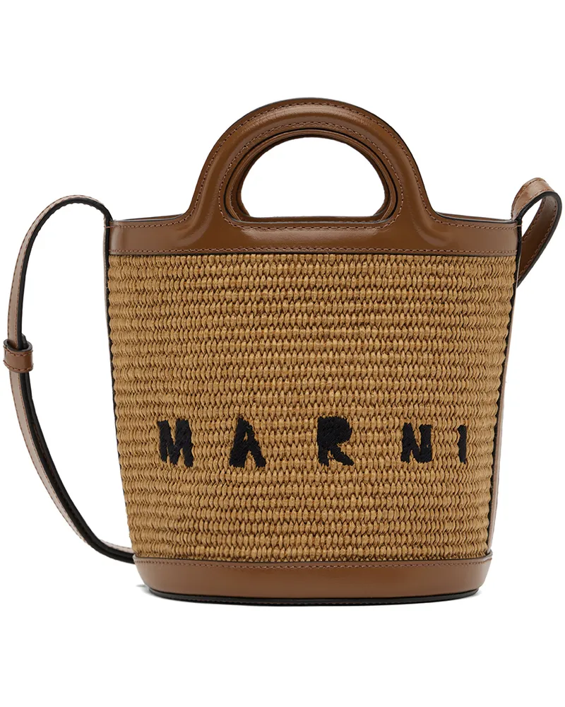 Marni Tan Mini Tropicalia Bucket Bag 00m50