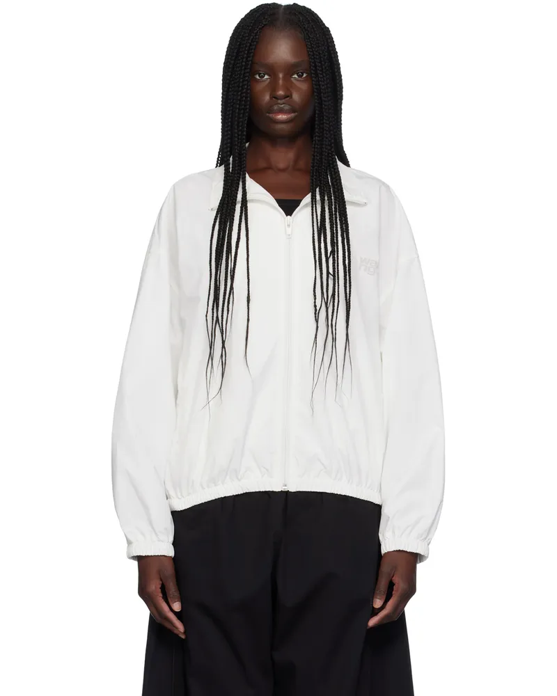 Alexander Wang White Coaches Track Jacket White