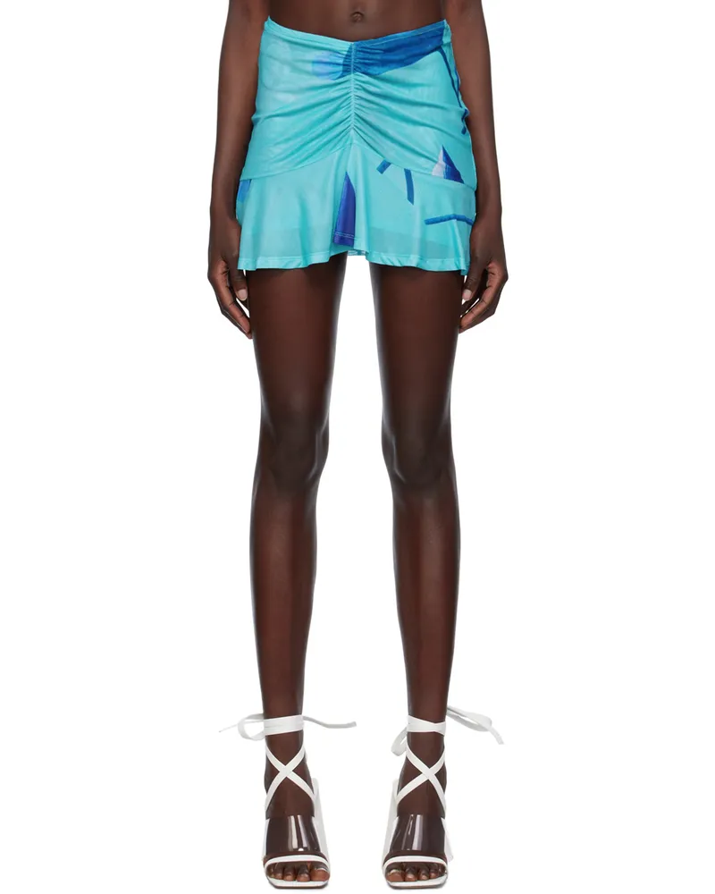 Miaou Blue Alva Miniskirt Blue