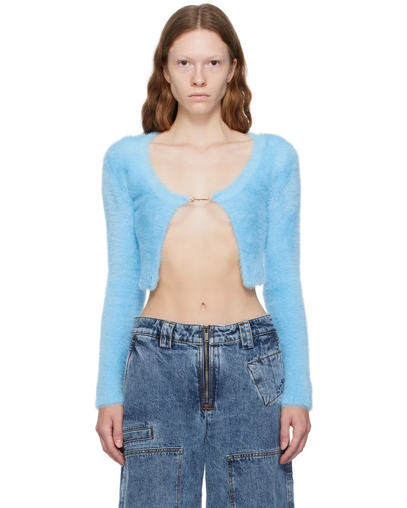 Jacquemus Blue Le Chouchou 'La Maille Neve Manches Longues' Cardigan 330