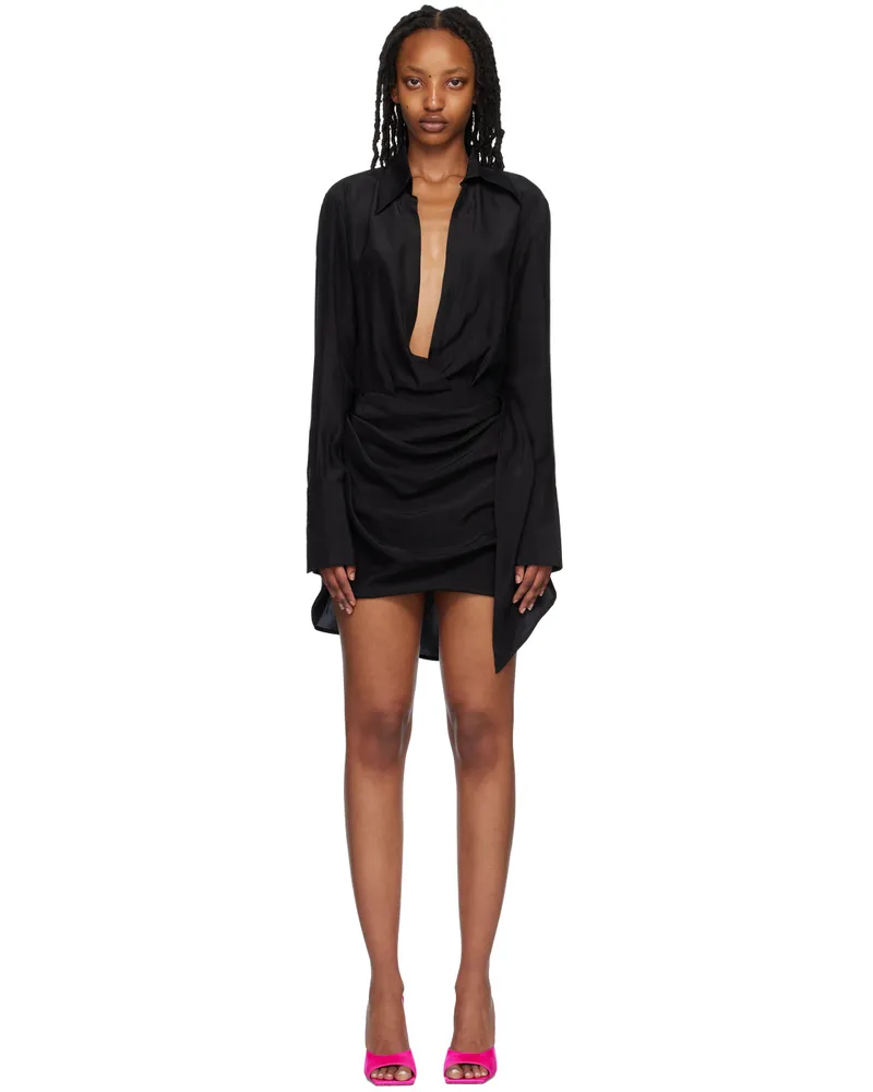 GAUGE81 Black Gravia Minidress 100black