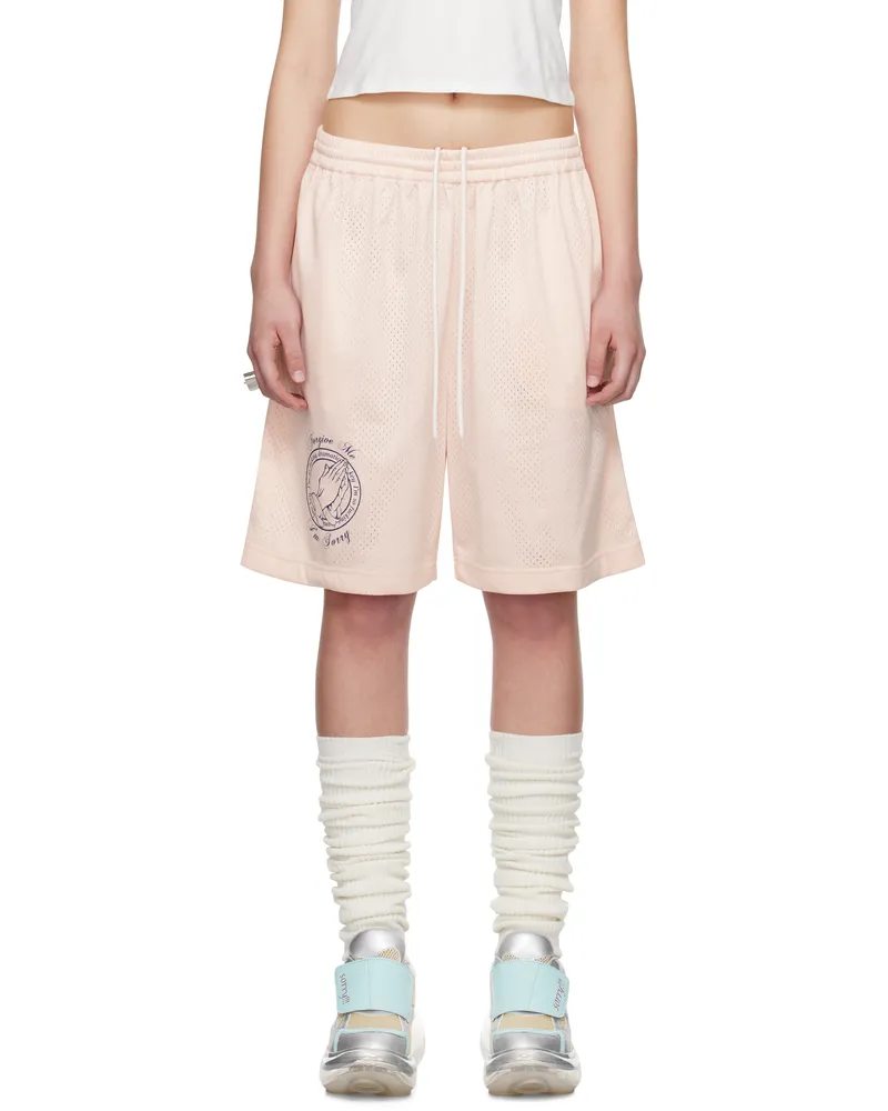 Petra Collins SSENSE Exclusive Pink JennyFax Edition Gym Shorts Pink