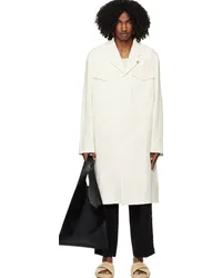 Jil Sander Off-White Flap Pocket Coat -