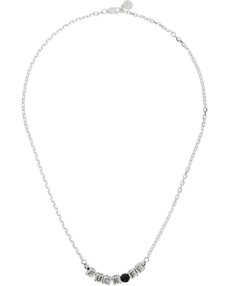 Stolen Girlfriends Club Silver No Apologies Necklace Silver