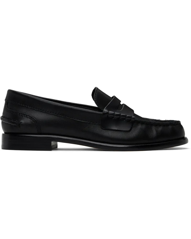 Rag & Bone Black Carter Leather Loafers Blk
