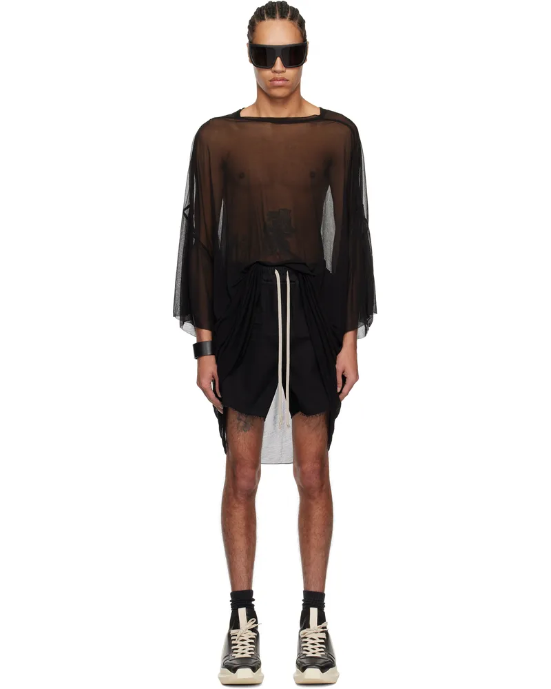 Rick Owens Black Hollywood Tommy T-shirt 09