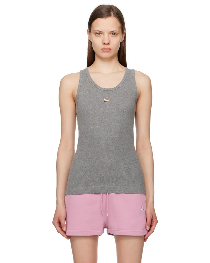 Kitsuné Gray Baby Fox Tank Top H131