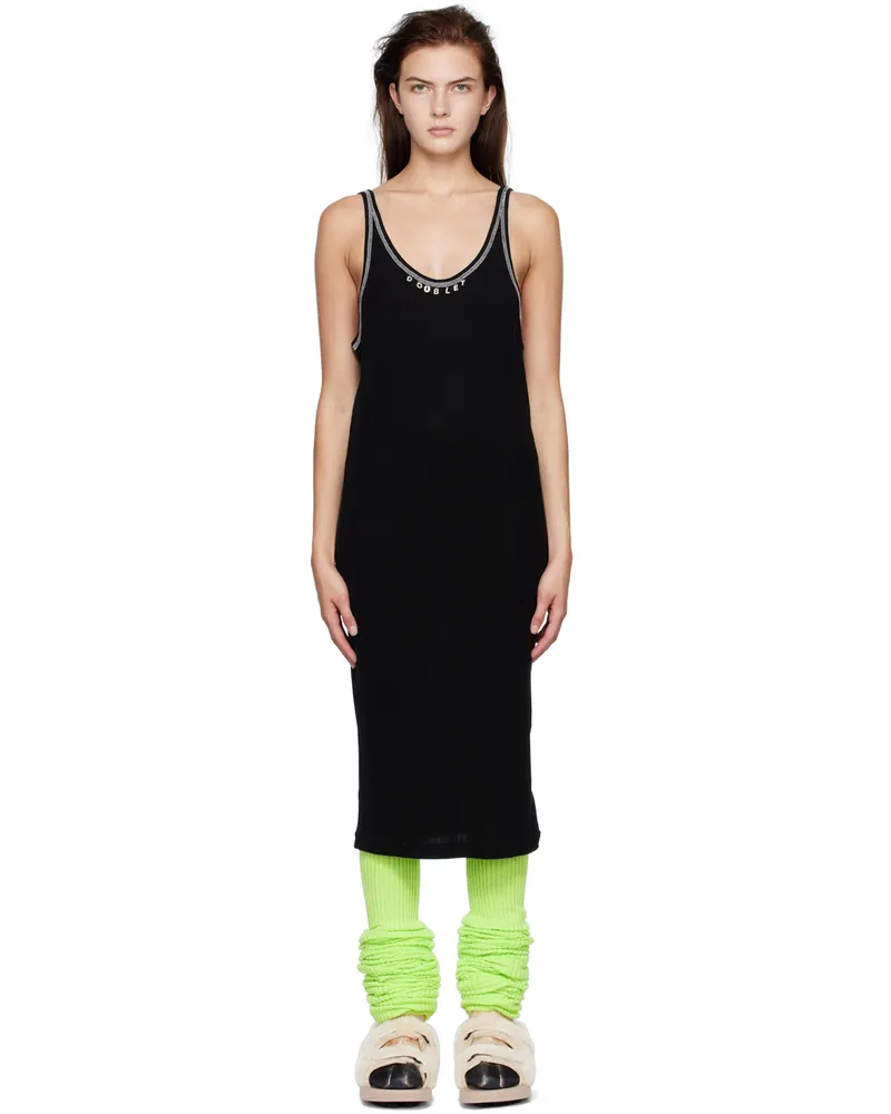 Doublet Black Rib Minidress Black
