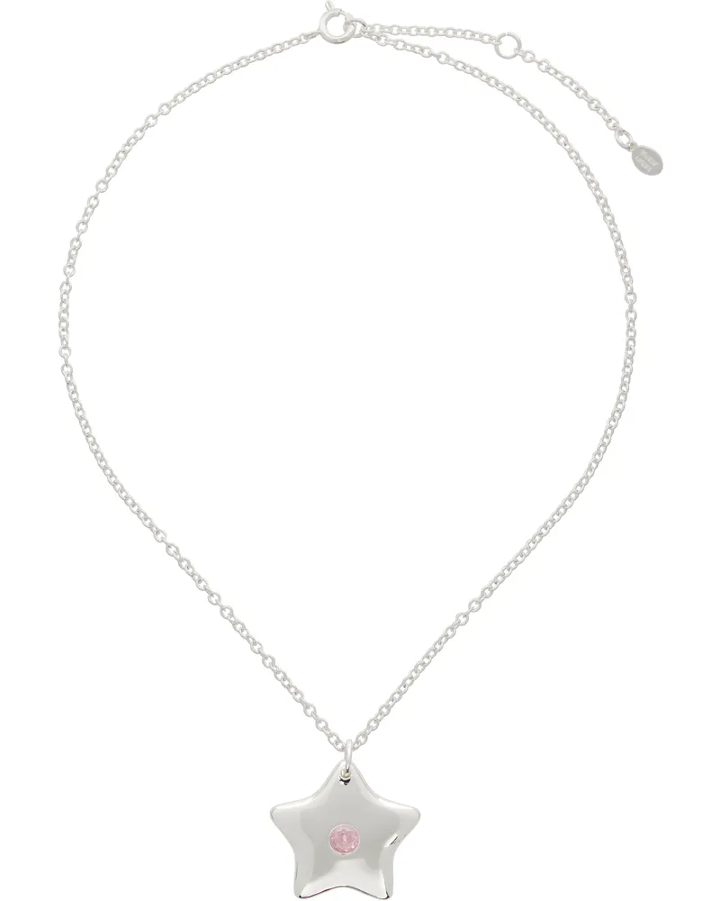 Sandy Liang Silver Sparkles 2.0 Necklace 060