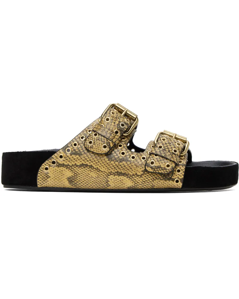 Isabel Marant Tan Lennyo Buckle Sandals 23nl