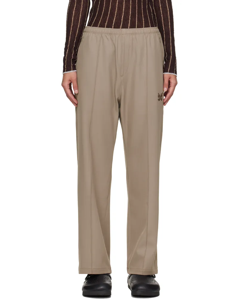 NEEDLES Taupe W.U. Straight Trousers A-taupe