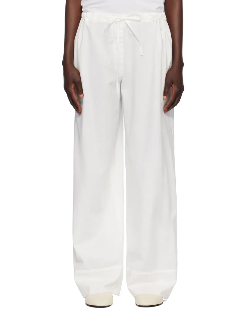 The Row White Enea Trousers Owh