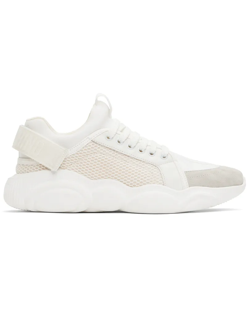 Moschino White Teddy Sneakers White