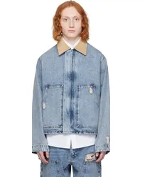 Moschino Blue Long Denim Jacket Afantasy