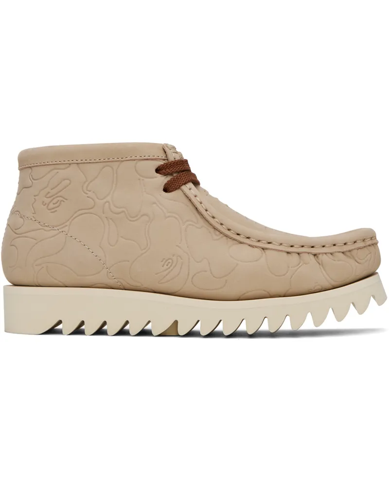 BAPE Beige Manhunt #1 Desert Boots Beige