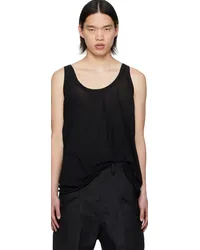 Rick Owens Black Fog Tank Top Black