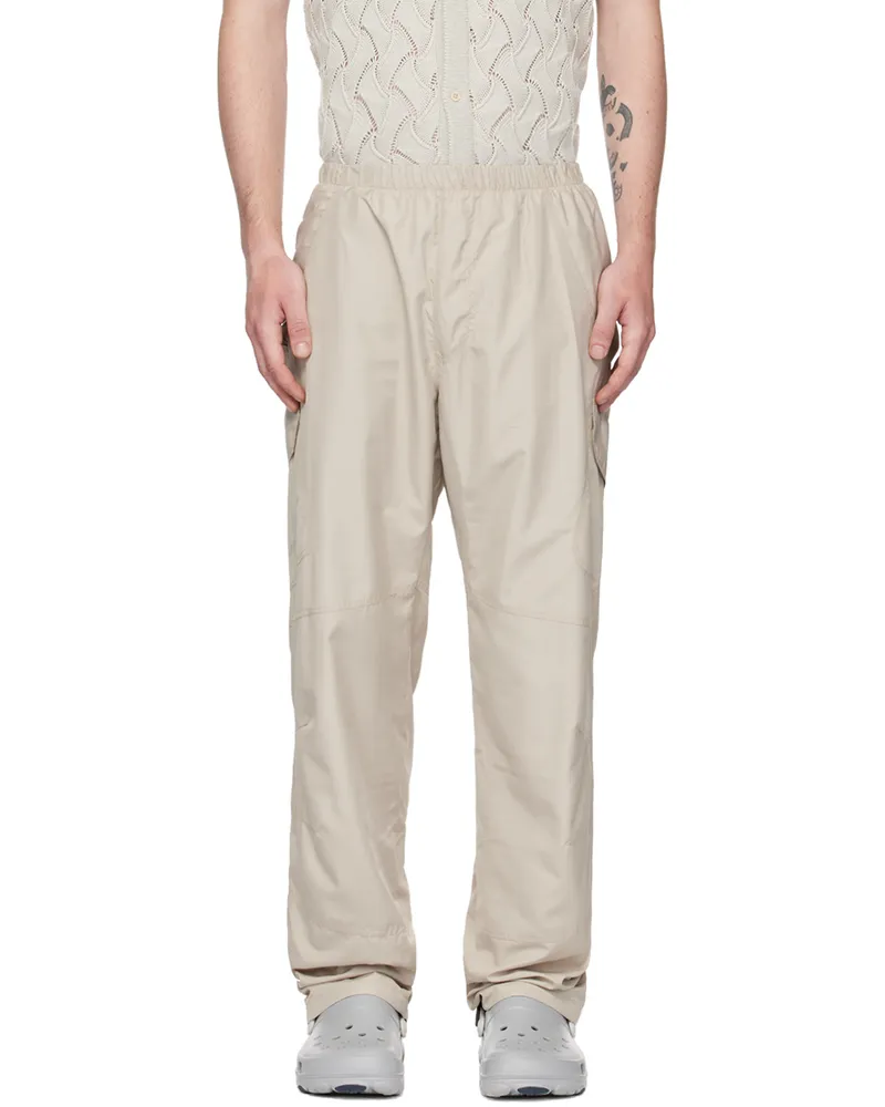 Robyn Lynch Gray Embroidered Cargo Pants 22676090