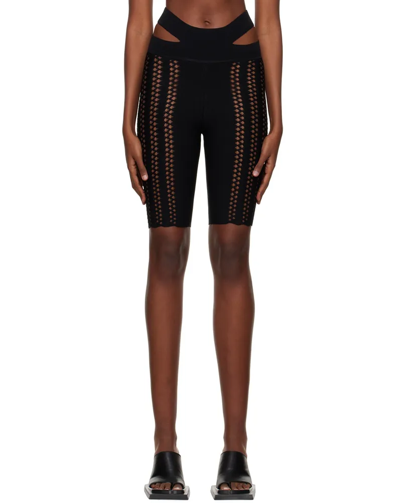 Dion Lee Black Column Shorts Black